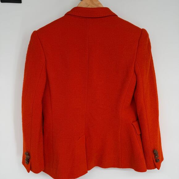 Ralph Lauren Sport Blazer Blue Label Wool Equestrian Heritage Orange Embroidered - Picture 2 of 12